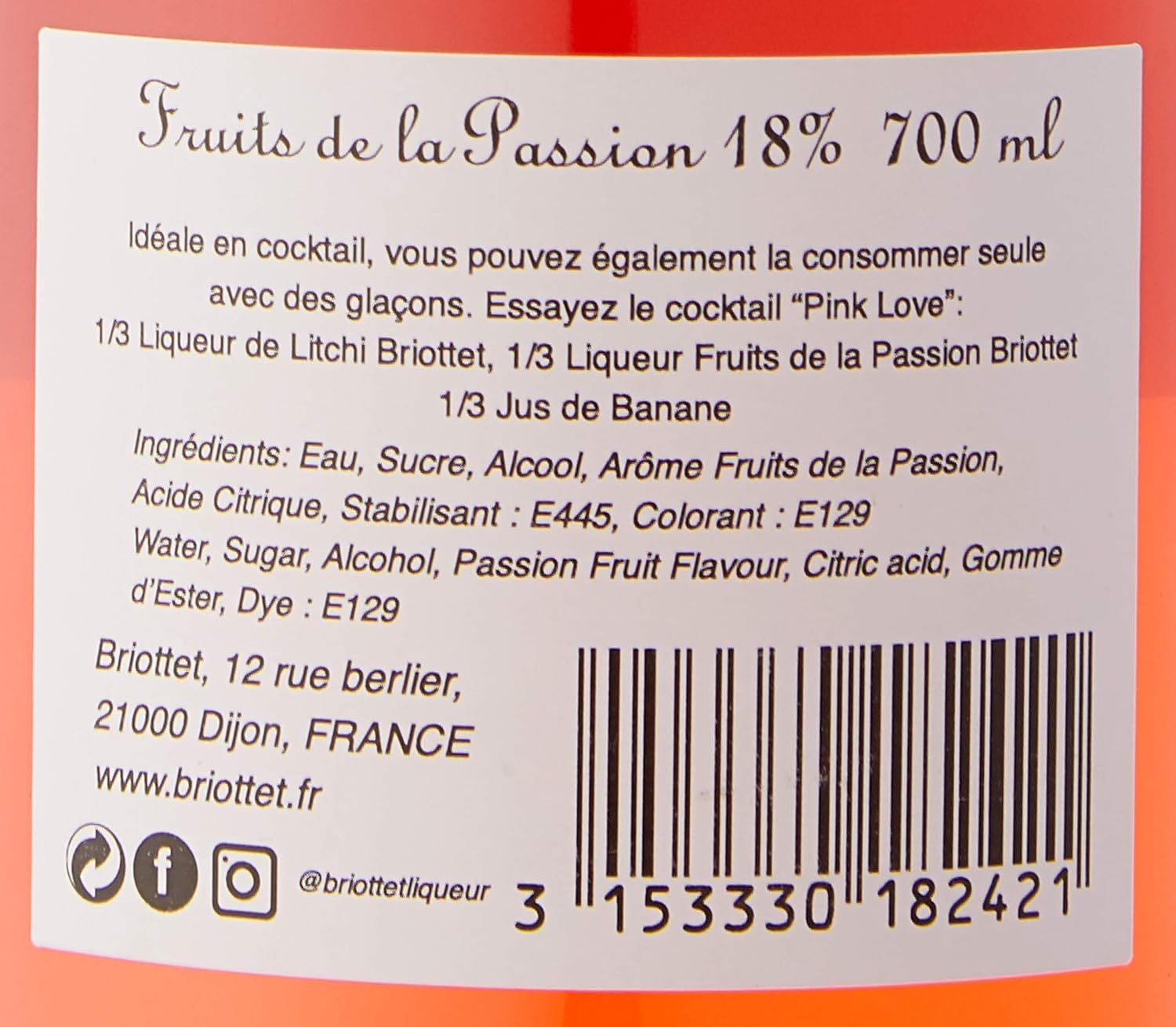 Briottet Liqueur de Fruits de la Passion 70 cl - Image 5