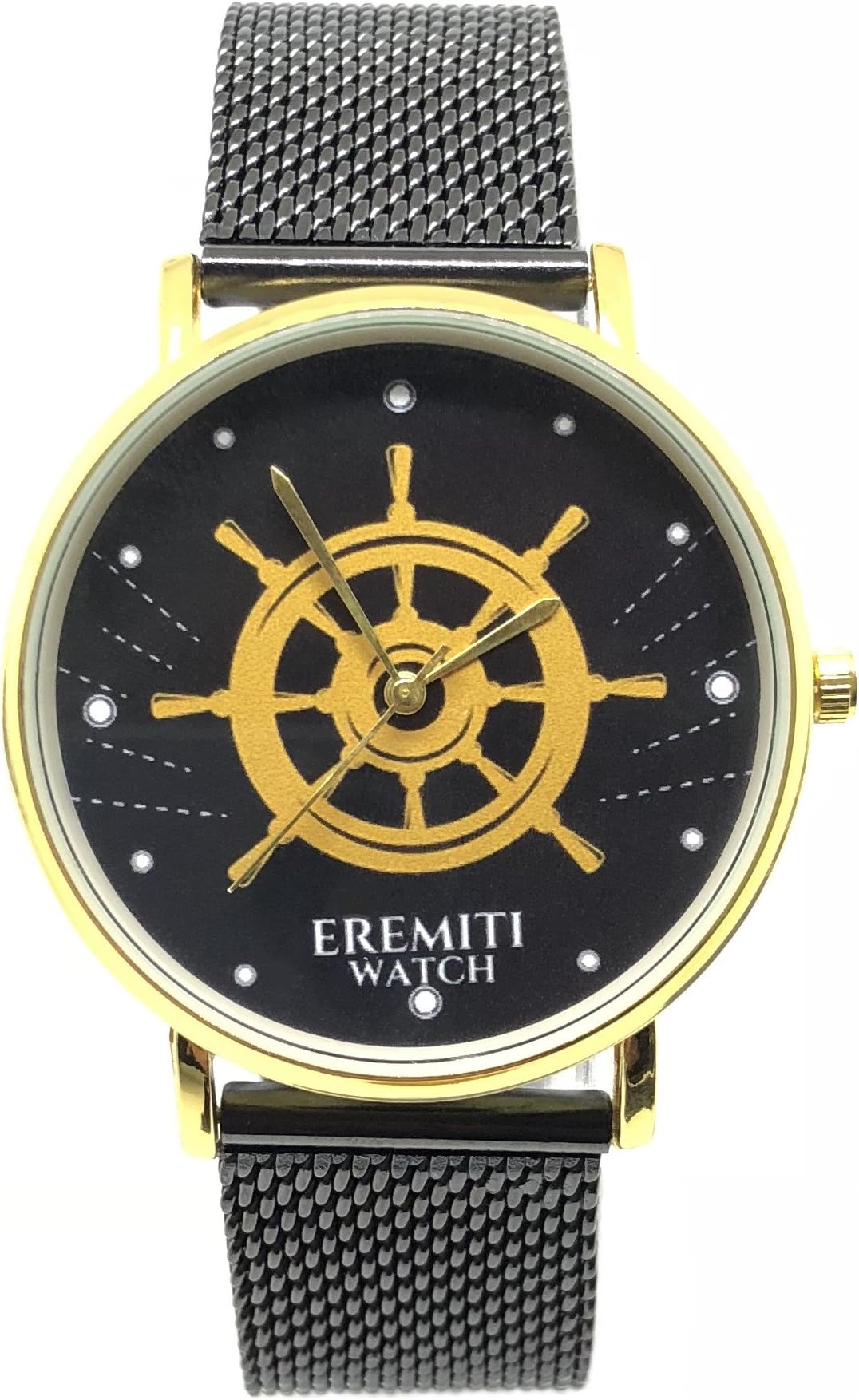 EREMITI JEWELS Eremiti Watch Sunset Collection Watch Strap Compass Rose Knitting Milano Still Rudder Ship Hand of Fatima Yin Yang Marble Quartz Movement Personalised from our brand
