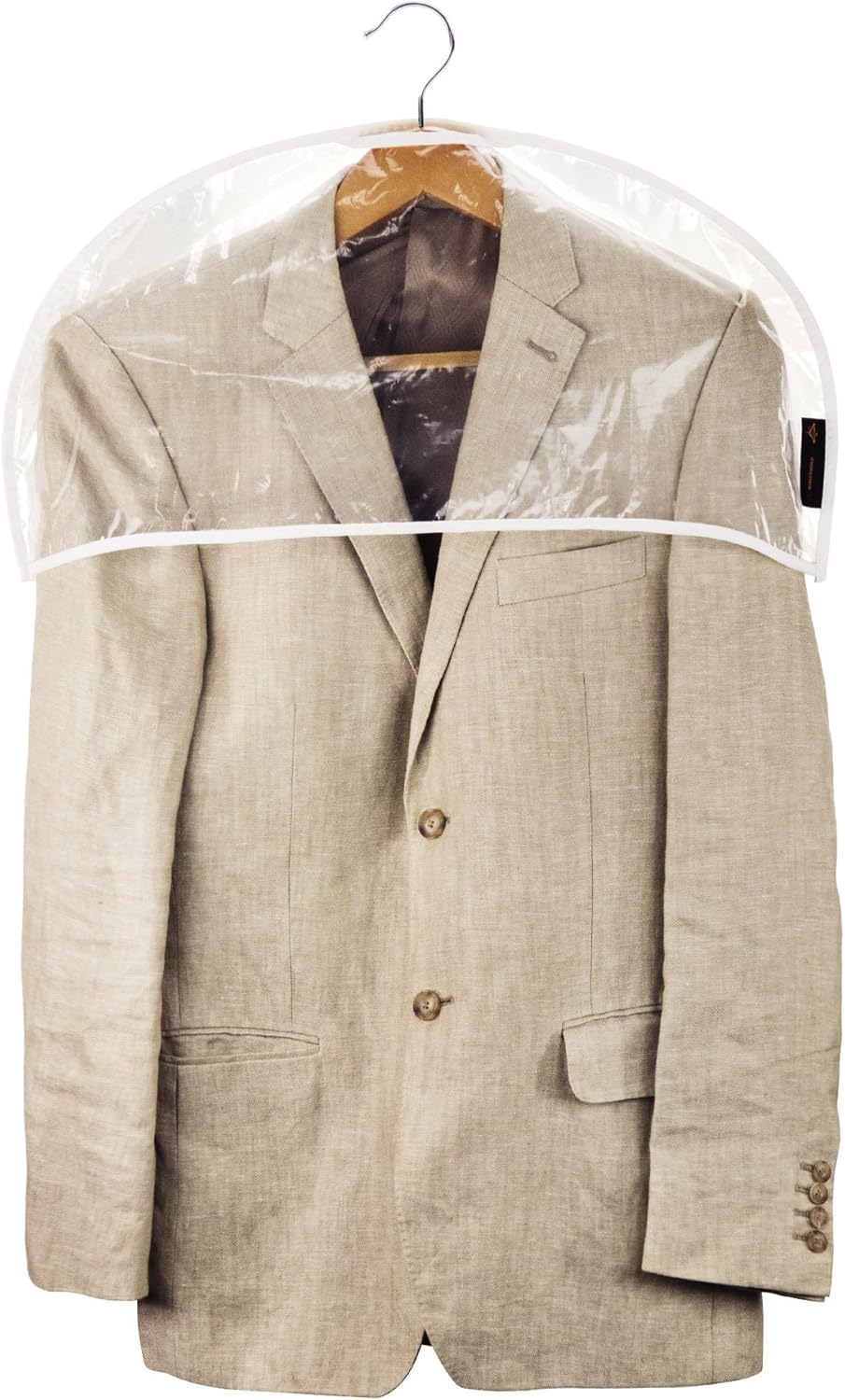 HANGERWORLD Pack of 20 Clear Shoulder CoversProtect Clothes from Dust