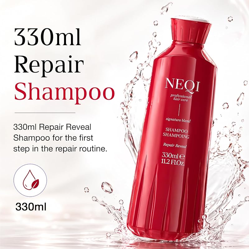 Shampoo Reparatur – Repair Reveal mit V-Keratin (Phytokeratin) – Für Geschädigtes & Coloriertes Haar, Sulfatfreies Shampoo Damen, Vegane Haarpflege – 330ml — Foto 7 von 8