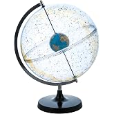 EISCO Celestial Star Globe - 12" Globe Diameter - 17.5" Tall on Stand - Shows the Milky Way, Major Stars, Constellations Relative to Earth