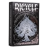 Bicycle Black Dragon Silver Foil Premium Playing