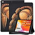 Case for iPad 7th, 8th & 9th Generation (10.2" Display - 2019, 2020 & 2021 Version), Premium PU Leather Slim Folio Multi-Angle Stand Shockproof TPU Cover, Baseball in Glove