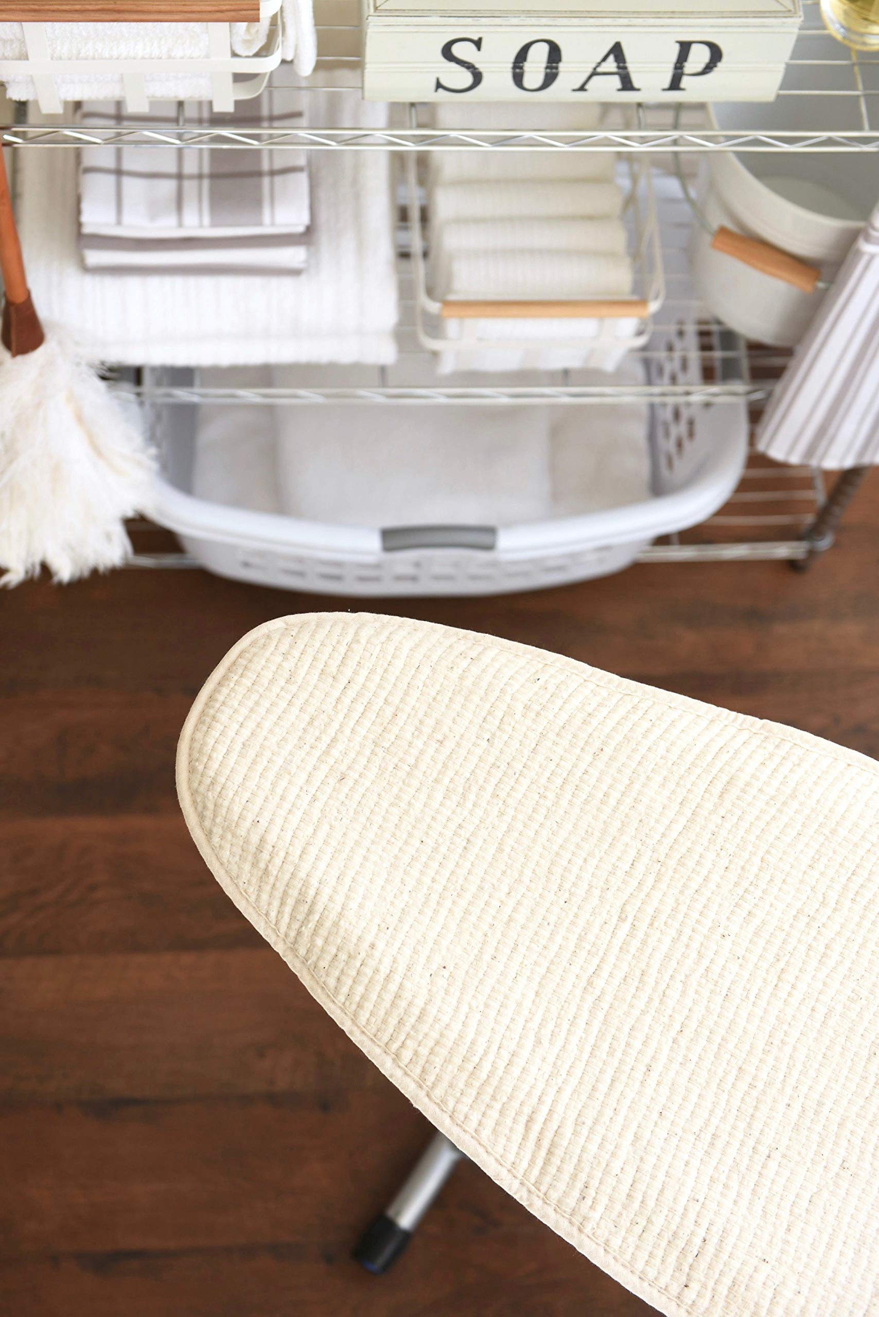 Ritz Professional 100 Natural Cotton Ironing Board Pad, Heavy Weight