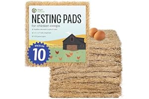 MagJo Premium Aspen 10 Pads Excelsior Nesting Liners (10 Pads), chicken bedding for nesting box, nesting pads box liners, chi