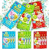 SWCANDY Bath Crackles for Kids 12 Pack, Toddler Bath Toys Nontoxic & Fragrance-Free a Unique Kids, Swirl Water for Fizzy Fun Easter Basket Stuffers