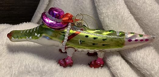 crocodile christmas decoration