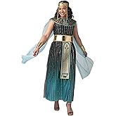 Womens Cleopatra Halloween Costume | Adult Egyptian Queen Outfit with Dress and Accessories | Ideal for Themed Parties