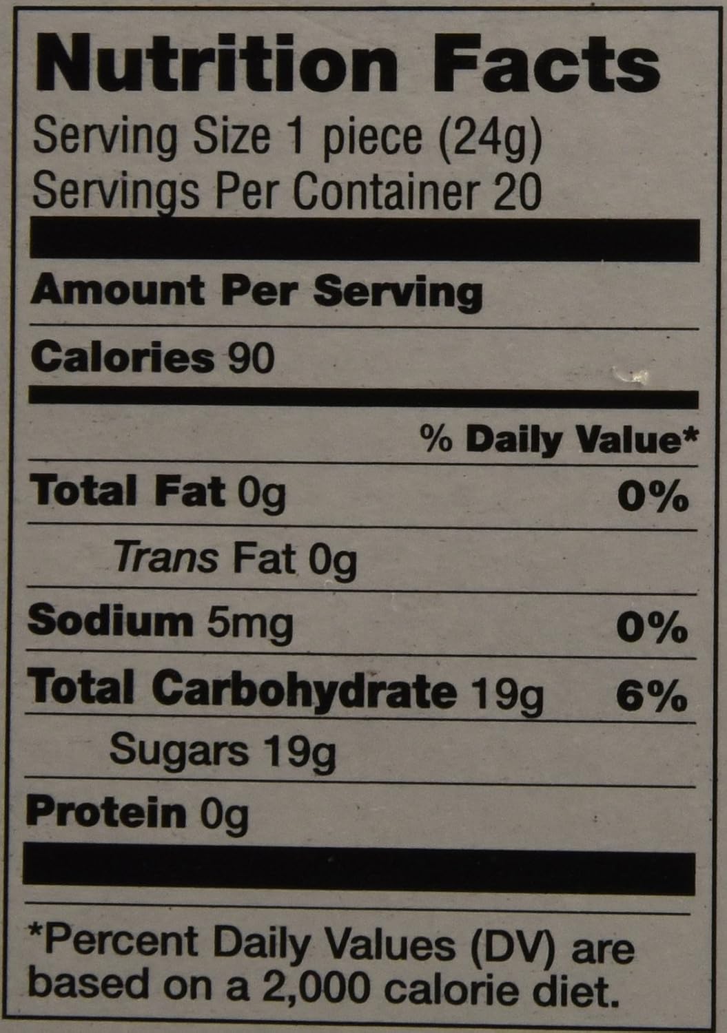 Baby Bottle Pop Candy 20 Pack Net Wt 17 Oz 480 G