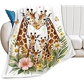 Giraffe Blanket Giraffes Throw Blanket Soft Warm Cozy Fleece Fuzzy Plush Flannel Blankets for Women Girls Boys Kids Adults 40"X50"