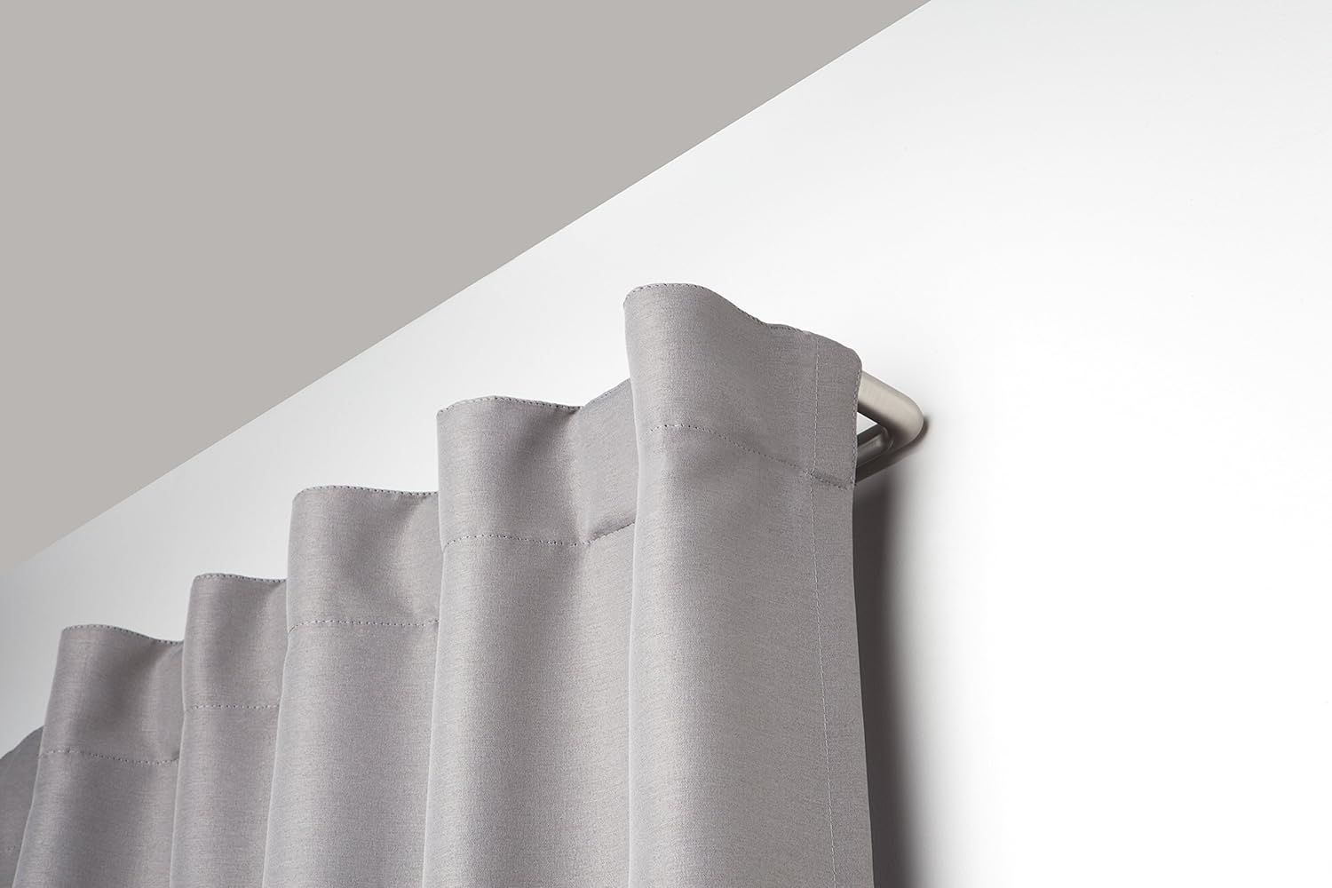 Umbra Twilight Double Curtain Rod Set – Wrap Around Design is Ideal for Blackout or Room Darkening Panels, 48-88, Nickel: Home & Kitchen