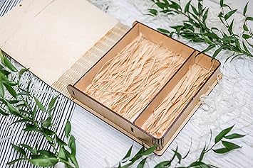 Caja USB de Plywoods (sin USB) para imprimir y unidad flash USB, caja de regalo para