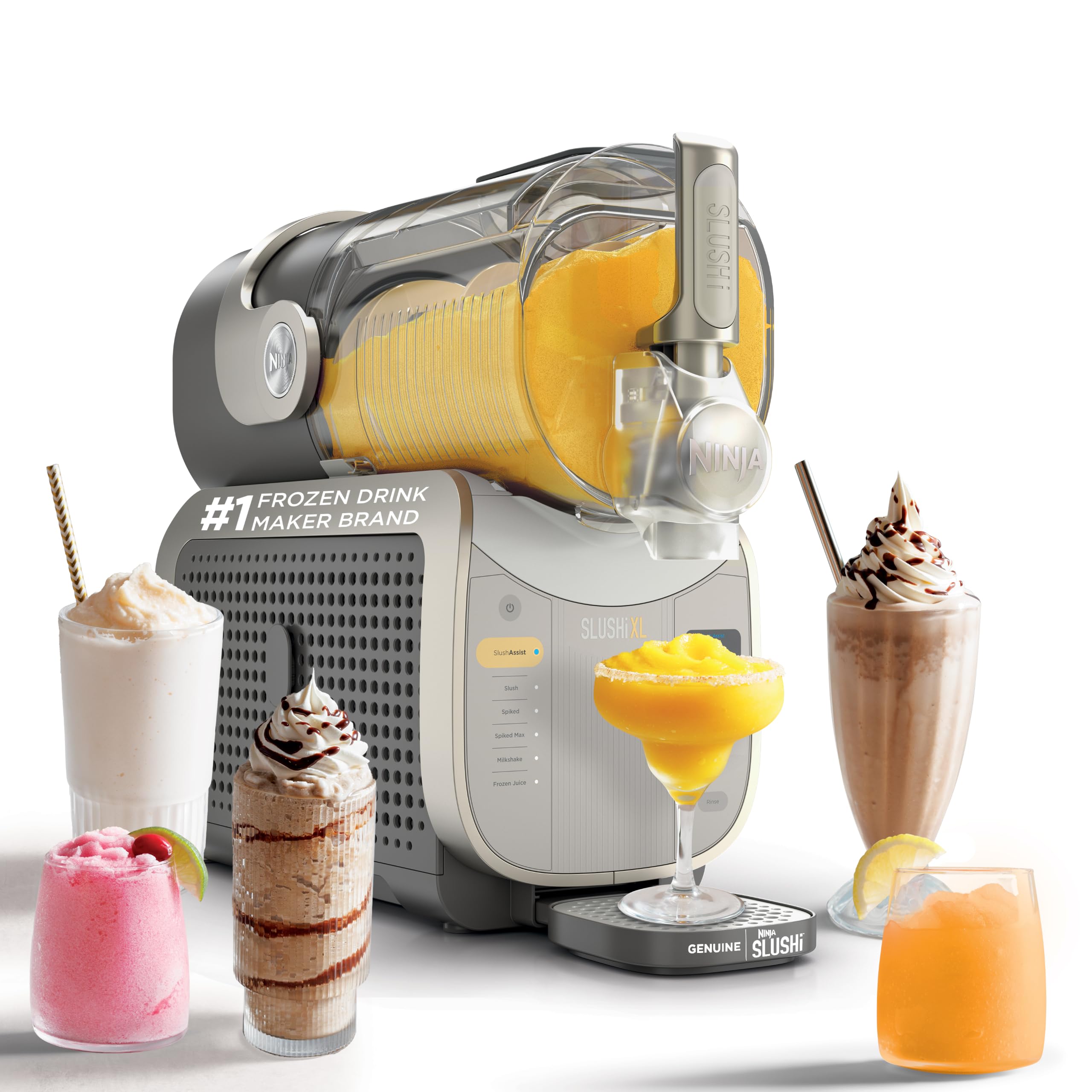 Ninja SLUSHi XL Smart Frozen Drink Maker, 10+ Servings, Crema, FS601BR