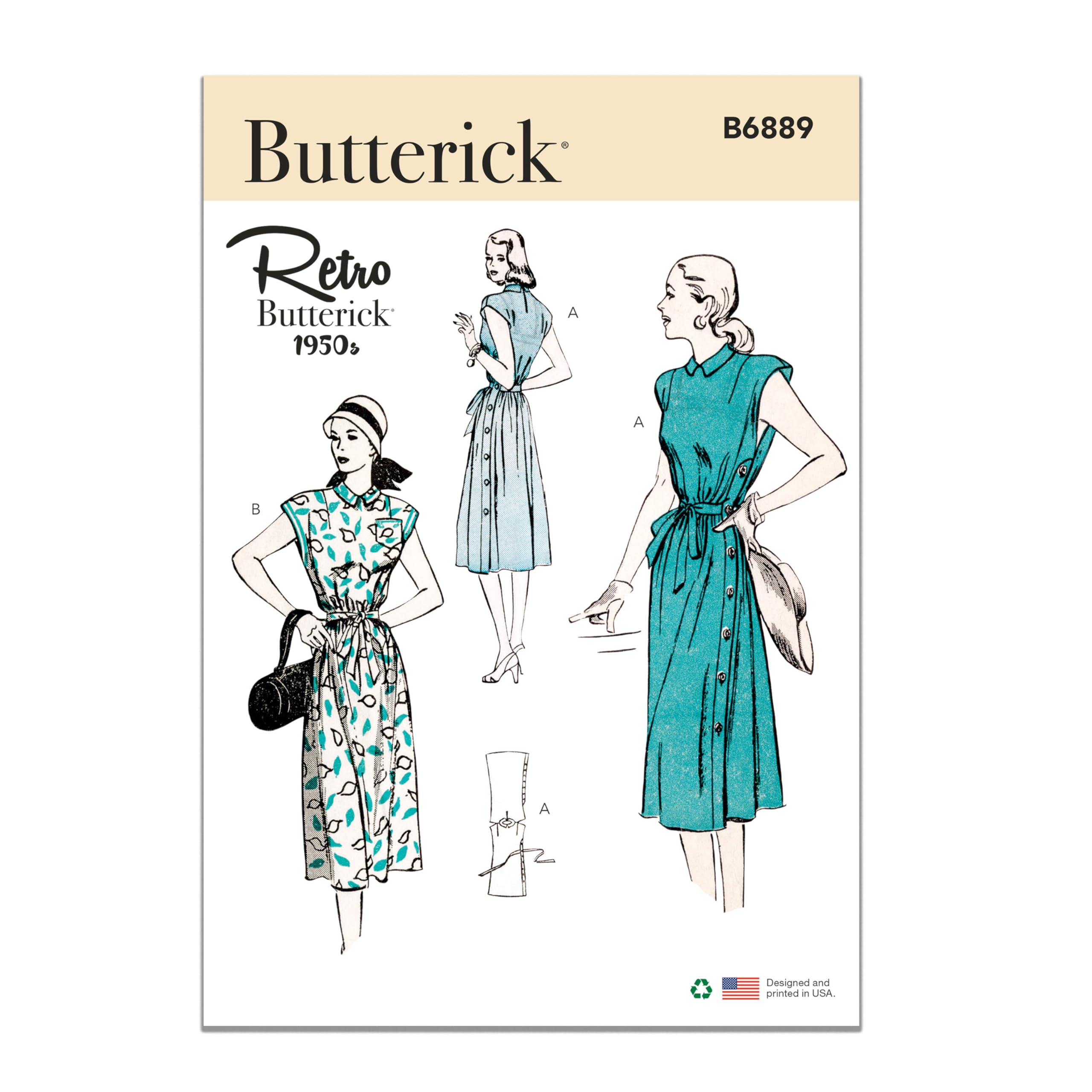 Butterick B6889A5 Misses Dress A5 (6-8-10-12-14)