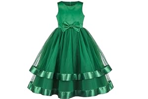 SUNNY FASHION Flower Girl Dress Elegant Party Ball Gowns Vintage Pageant Princess Formal Dress