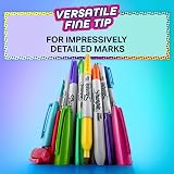 Sharpie Glam Pop Permanent Markers Fine Point 5 Assorted Colours view 5