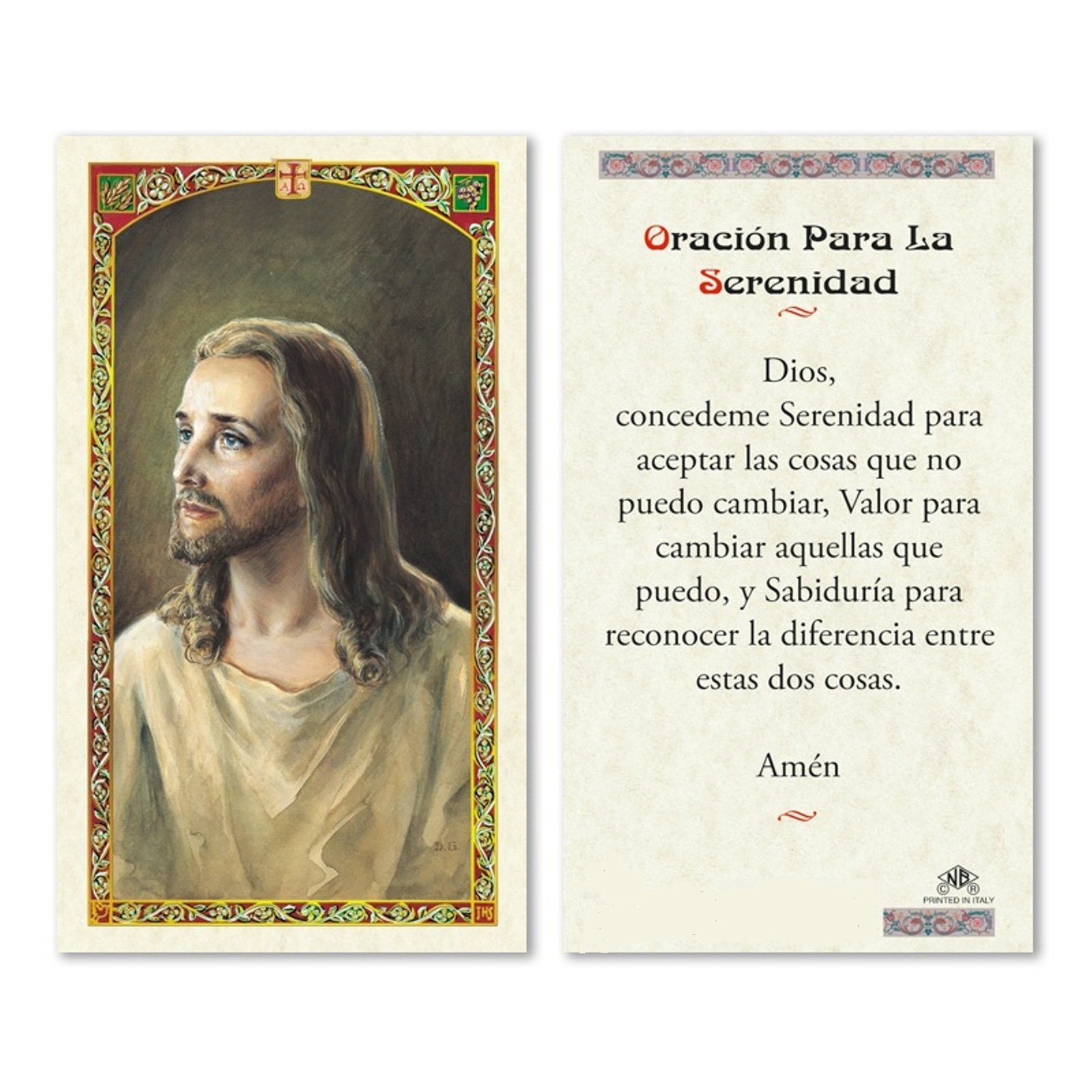 Buy Serenity Prayer Prayer Card - Oracion para la Serenidad Tarjetita ...