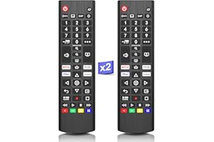 2 Pack for Universal LG Smart TV Remote, AKB75095307 Replacement Remote Control for AKB75375604 AKB74915305 All LG Smart LED 