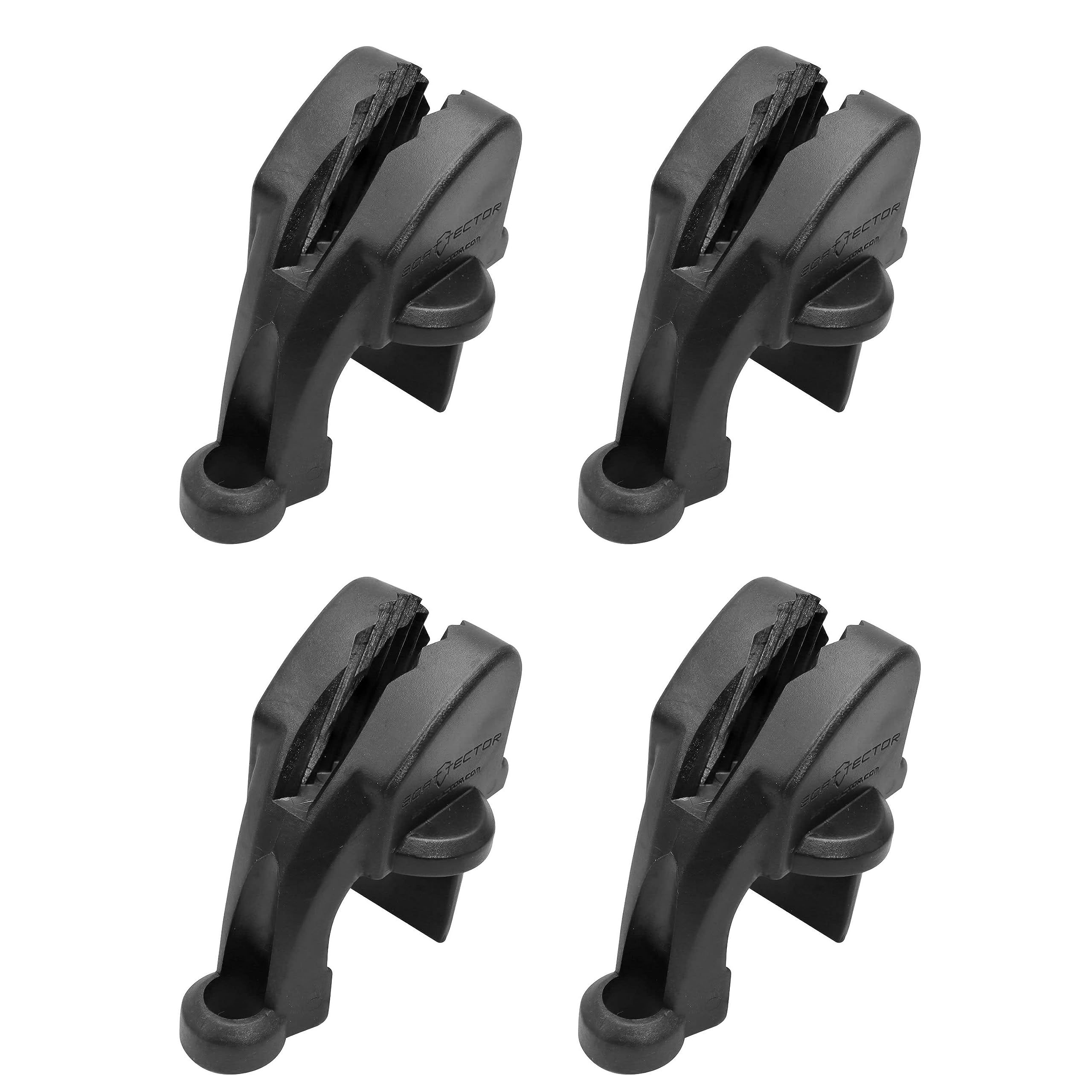 Photo 1 of Extreme Max 3005.5091 BoatTector Quick Adjust Pontoon Rail Fender Hanger - Black, Pack of 4