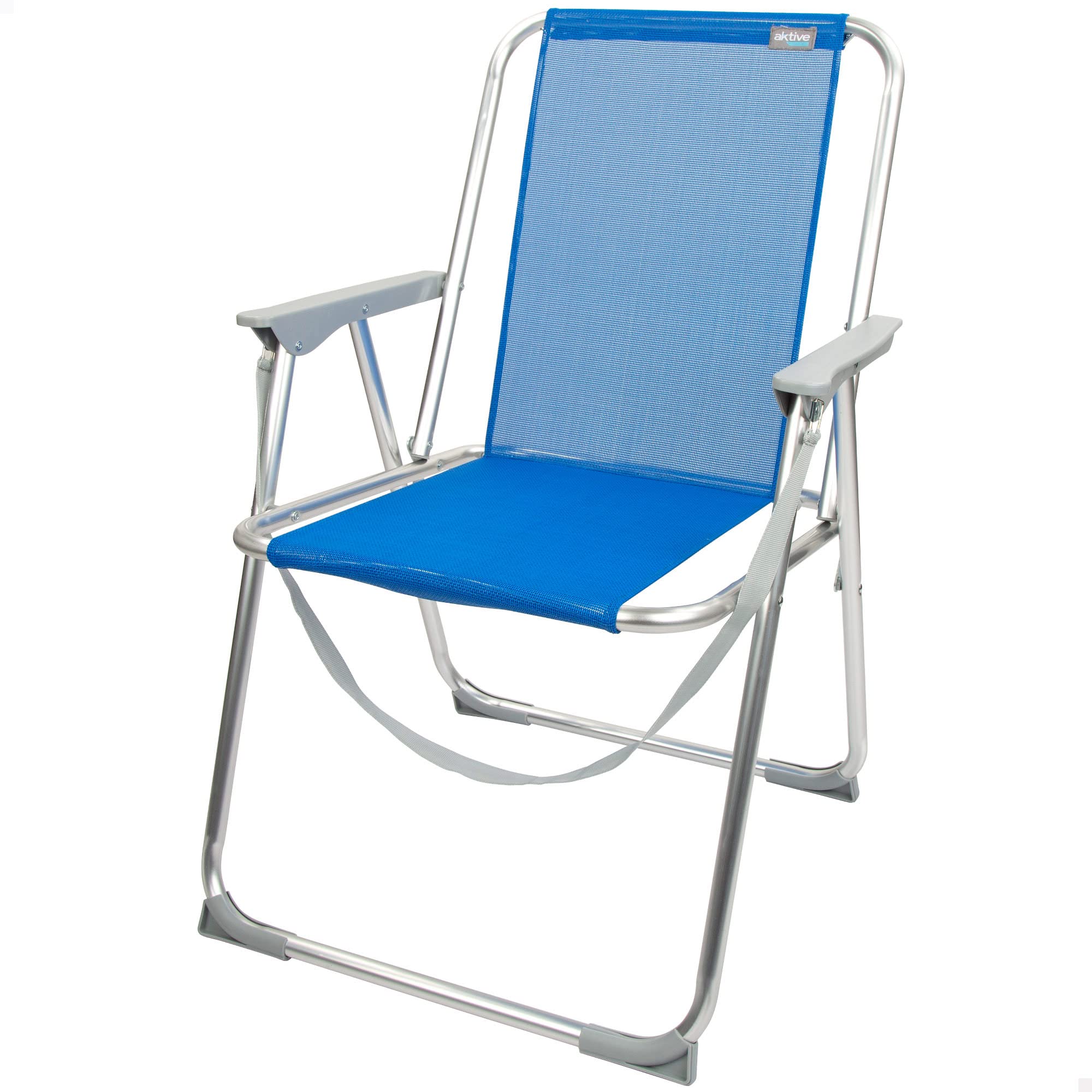 AKTIVE 62606 – Fixed Folding Beach Chair 55 x 43 x 77 cm
