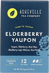 Asheville Tea Company, Tea Herbal Elderberry Yaupon, 12 Count