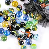 POPLAY Colorful Glass Marbles, 0.6inch Marbles Bulk