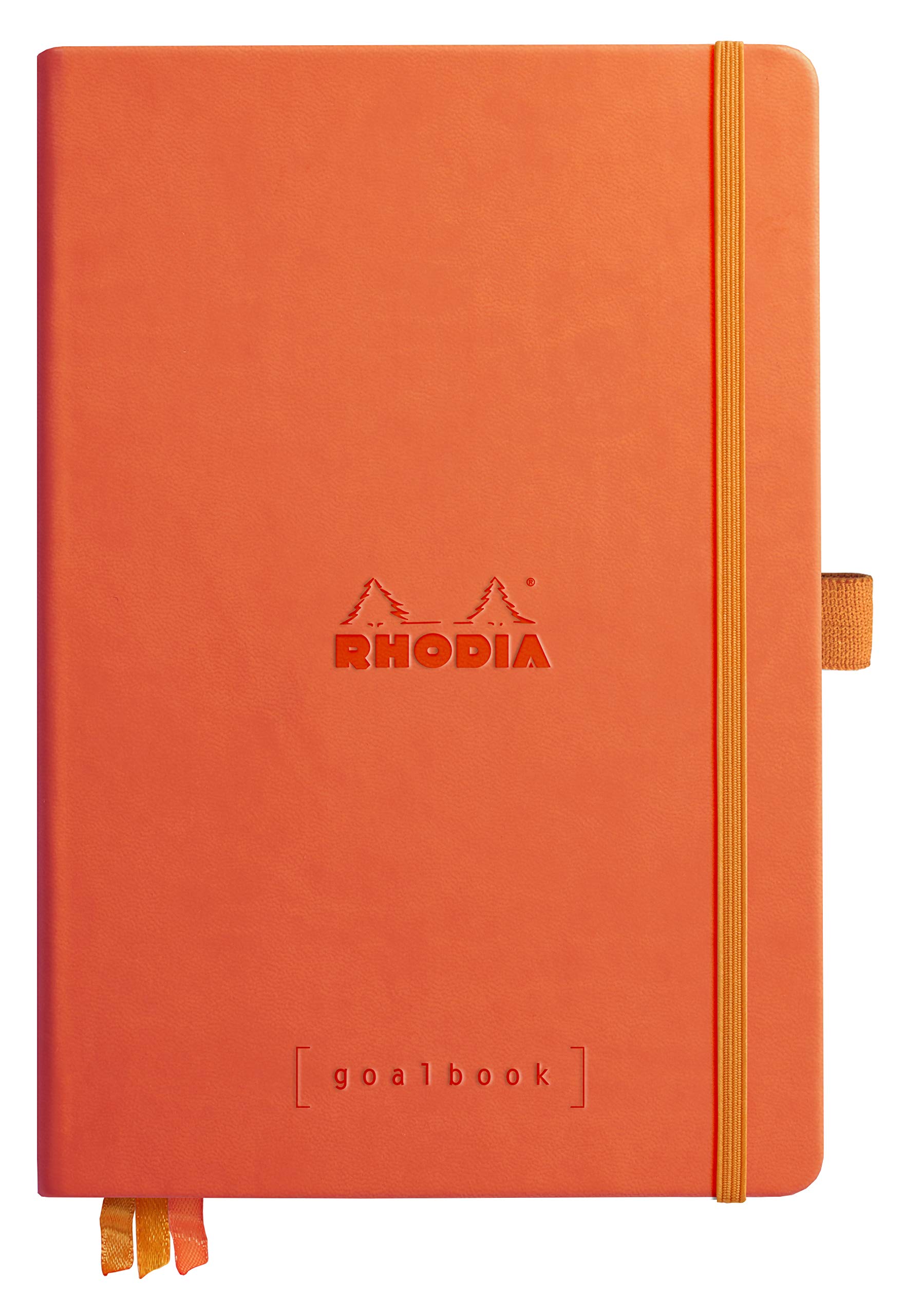 Rhodia Hardcover Goal Book, A5, Dot - Tangerine