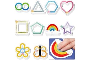 Crtiin 50 Pieces Calm Sticker Anxiety Sensory Strip Textured Tactile Rough Sensory Sticker Adhesive Tactile Fidget Tape Anxiety Sensory Strip for Desk Adult Teen Anxiety Relief Toy(Lovely Style)