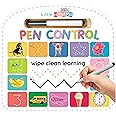 Write & Wipe Pen Control - Children's Novelty Learning Board Book - Wipe Clean - Educational
