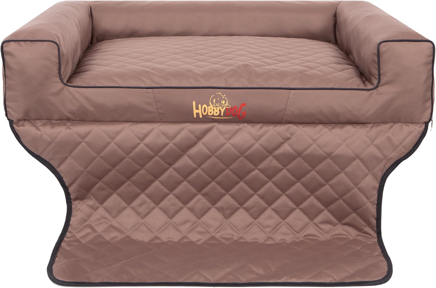 Hobbydog R2 Royal Dog Basket/Bed/Sofa Suitable for Trunks 100 x 80 cm, Light Brown