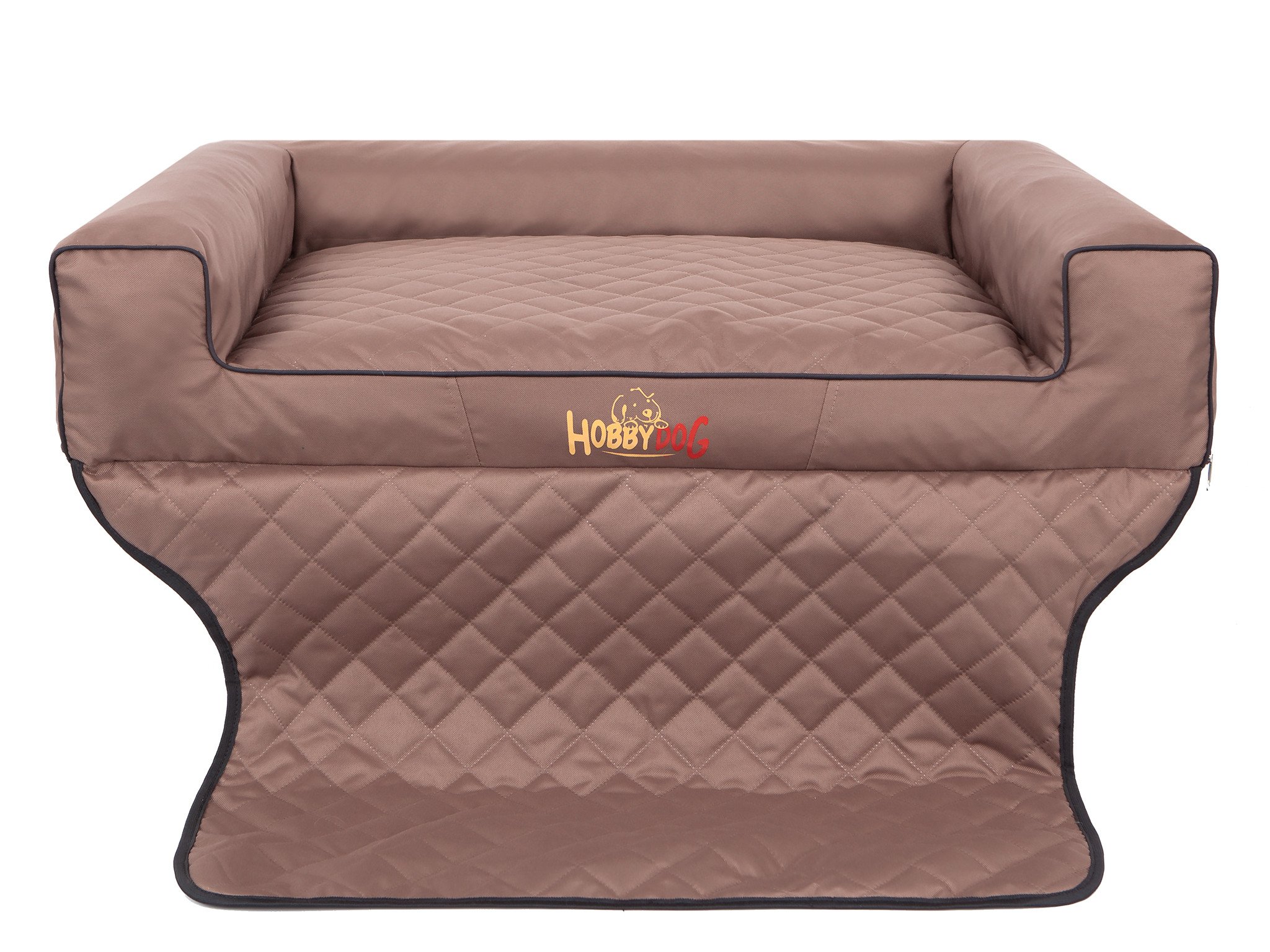Hobbydog R2 Royal Dog Basket/Bed/Sofa Suitable for Trunks, 100 x 80 cm, Light Brown