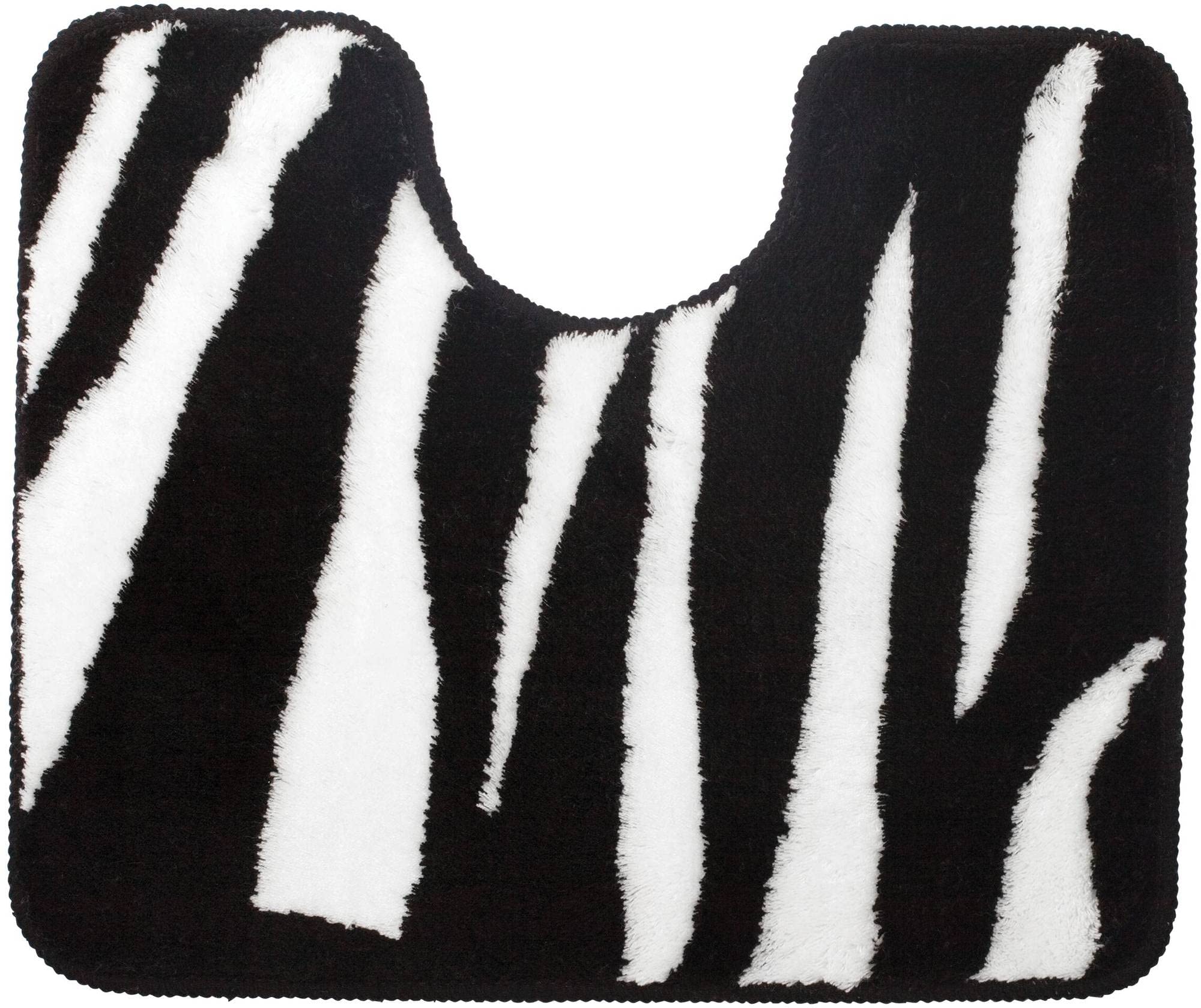 Sealskin Safari Pedestal Mat, Acrylic, Black, 50 x 2 x 60 cm