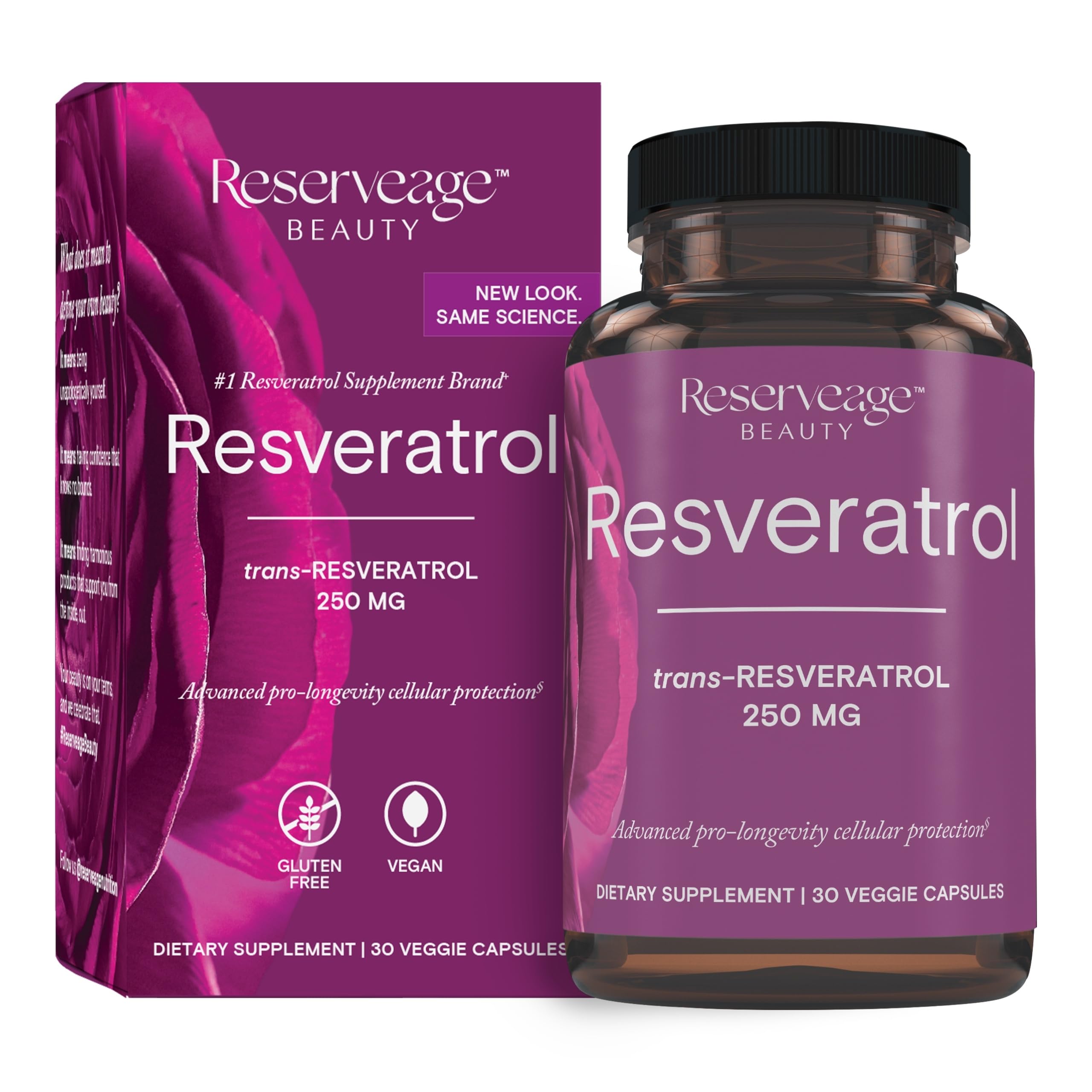 Reserveage Beauty, Resveratrol 250 mg, Antioxidant