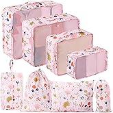 MissBoy Packing Cubes for Kids, 8 Pcs Set of Packing Cubes for Carry on Suitcase Organizer Bags, Kids Packing Cube, Waterproof Travel Essentials for Girls and Boys