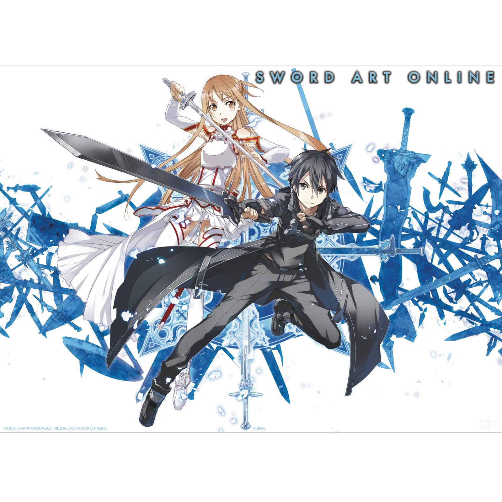 ABYstyle - SWORD ART ONLINE Poster Asuna & Kirito (52 x 38 cm)