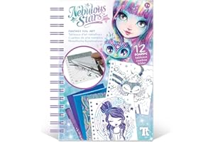 Nebulous Stars Livre de coloriage à paillettes pour filles - Kit d'artisanat pour enfants - Cadeau d'anniversaire pour filles