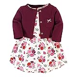 Hudson Baby Girls' Cotton Dress and Cardigan