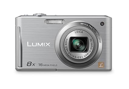 Panasonic Lumix DMC-FS35EG-S Digitalkamera (16 Megapixel, 8-fach opt. Zoom, 6,7 cm (2,7 Zoll) Display, bildstabilisiert) silb