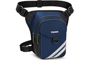 TEUEN Drop Leg Bag for Men Women Waterproof Durable Motorcycle Leg Bag Outdoor Tactical Thigh Bag with Leg Strap Drop Leg Pou