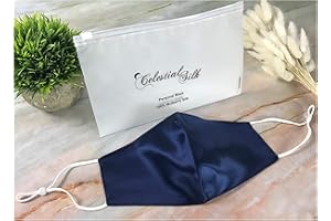 Celestial Silk Reusable Silk Face Mask with Nose Wire Washable Adjustable Silk Face Covering