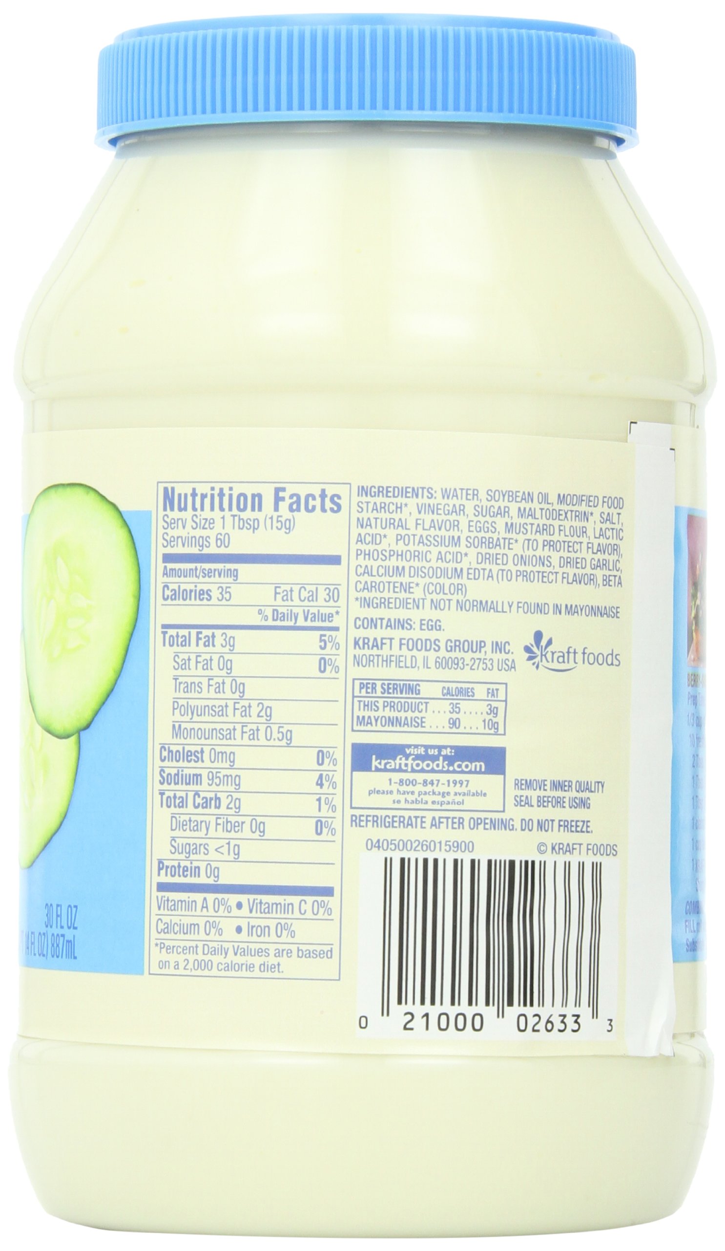 Kraft Mayonnaise, Light, 30Ounce Jars (Pack Of 2) on Galleon Philippines