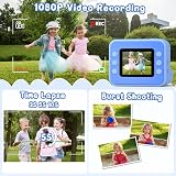 Hangrui Kids Camera Instant Print 2.4 inch 1080P 32GB Card Blue view 4