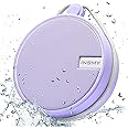 INSMY C12 IPX7 Waterproof Shower Bluetooth Speaker, Portable Small Speaker, Speakers Bluetooth Wireless Loud Clear Sound Support TF Card Suction Cup for Kayak Canoe Beach Gift (Purple)