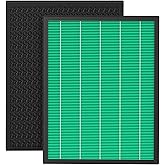 2Pack 300/300S Replacement Filter for Coway Airmega Max2 Air Purifier 300/300S, True HEPA Filter & Activated Carbon 2-in-1 Filter, # AP-1515-FP