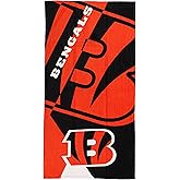 Northwest NFL Cincinnati Bengals 30 x 60 Inch Beach Towel, Puzzle Design