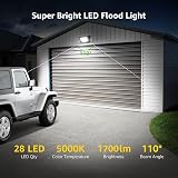 Lepro 20W LED Floodlight Outdoor 1700LM IP65 Daylight White Pack of 2 view 2