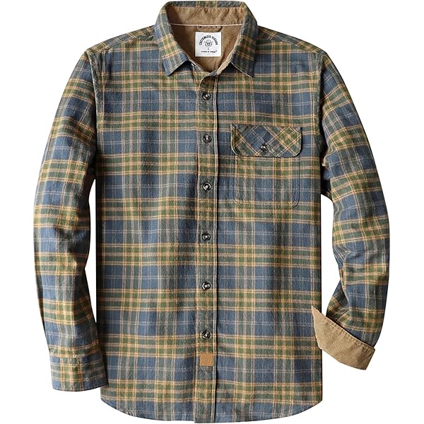 Amazon.com: Stormy Kromer The Flannel Shirt Size S Buckthorn