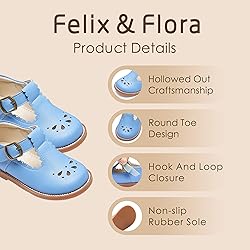 Felix & Flora Toddler Little Girl Blue Mary Jane