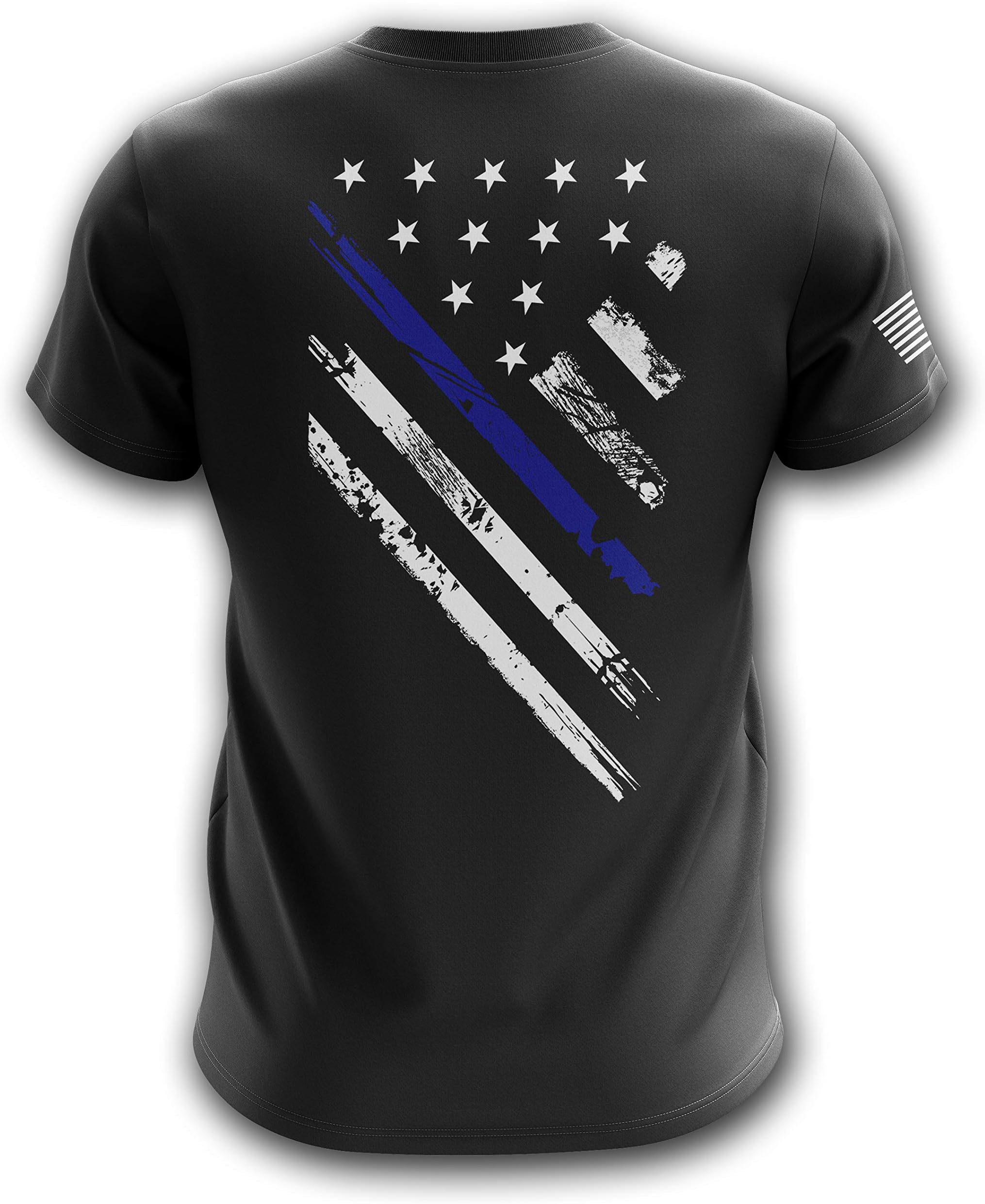 American Crest Flag Military Army Mens T-Shirt - Printed & Packaged in The USA Tshirt
