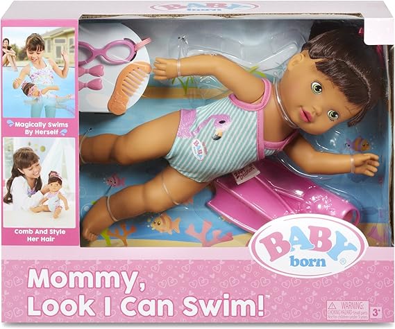 look mommy i can swim